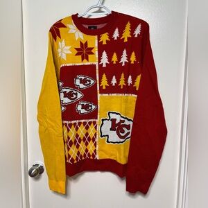 BNWT NFL KANSAS CITY CHIEFS UGLY CHRISTMAS SWEATER